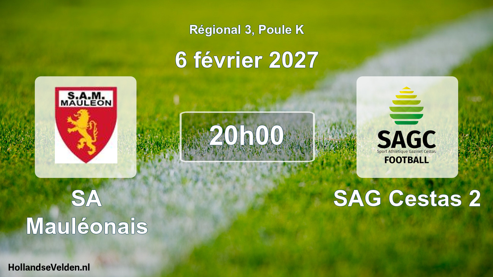 Scheduled Match: SA Mauléonais - SAG Cestas 2 (6 February 2027)