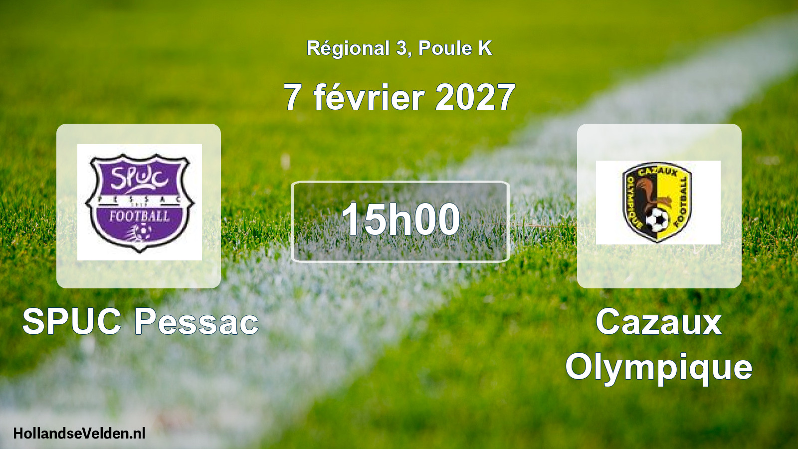 Scheduled Match: SPUC Pessac - Cazaux Olympique (7 February 2027)