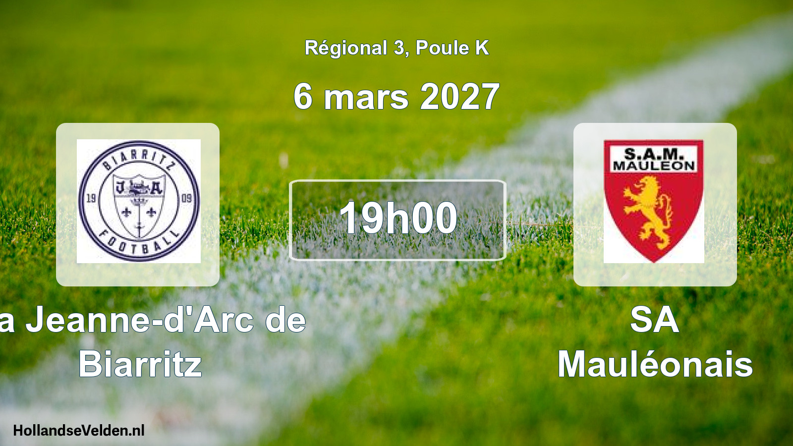 Match programmé: La Jeanne-d'Arc de Biarritz - SA Mauléonais (6 mars 2027)