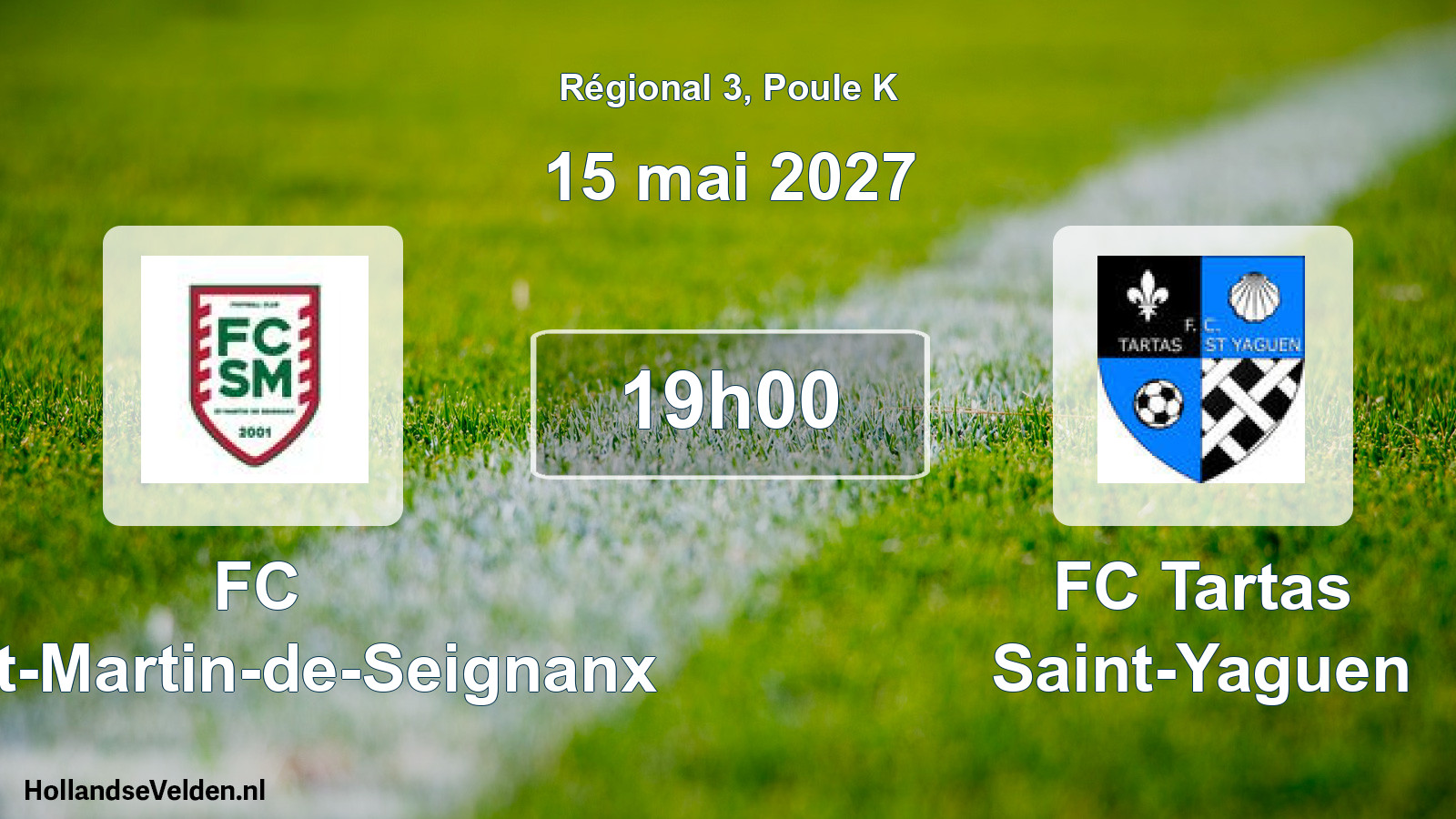 Scheduled Match: FC Saint-Martin-de-Seignanx - FC Tartas Saint-Yaguen (15 May 2027)