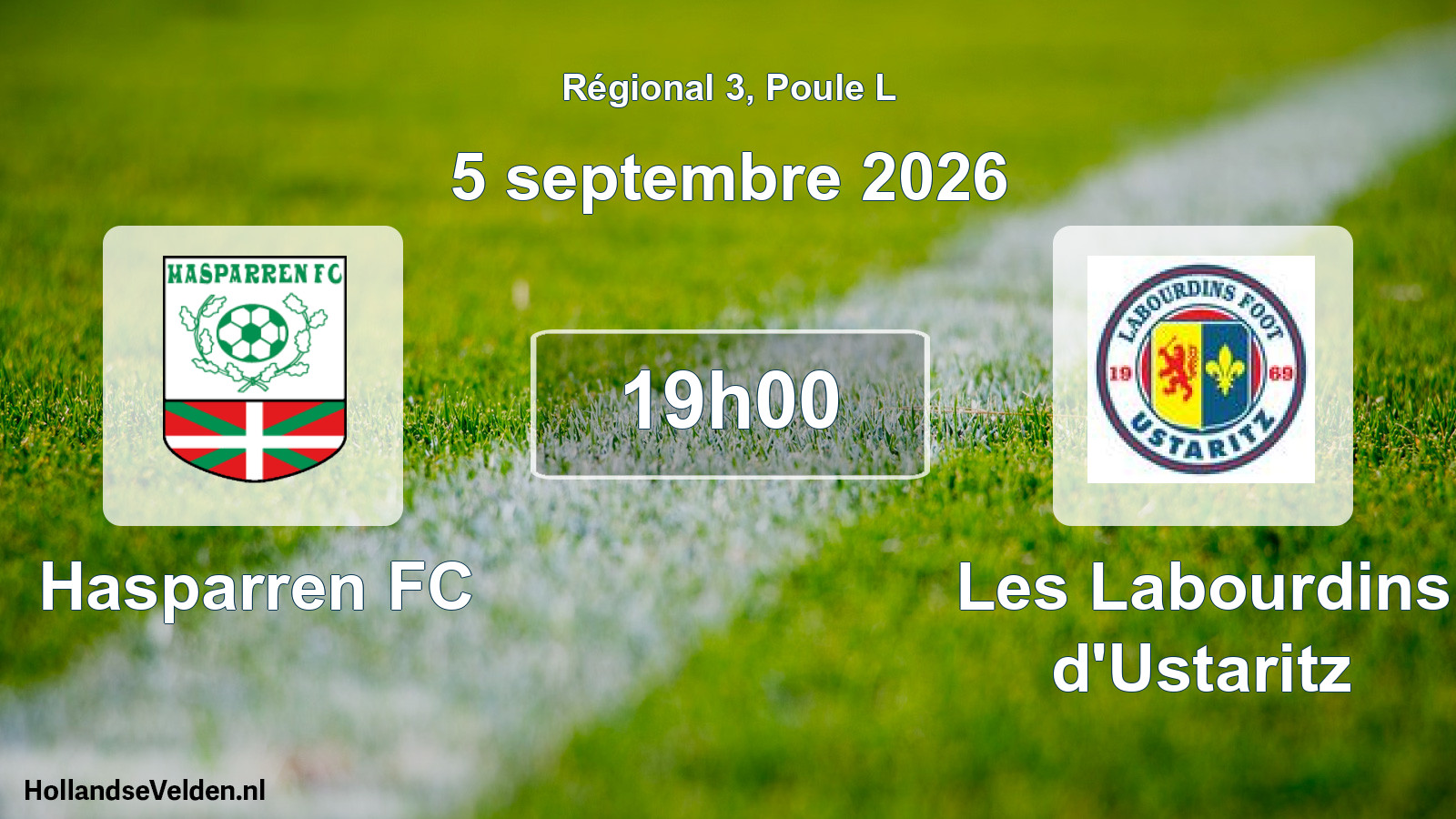 Scheduled Match: Hasparren FC - Les Labourdins d'Ustaritz (5 September 2026)