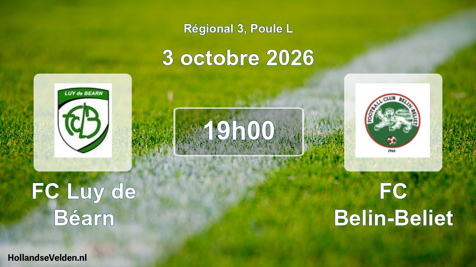 Scheduled Match: FC Luy de Béarn - FC Belin-Beliet (3 October 2026)