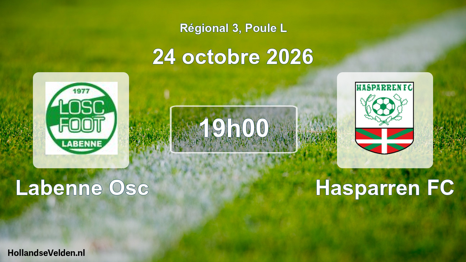 Scheduled Match: Labenne Osc - Hasparren FC (24 October 2026)