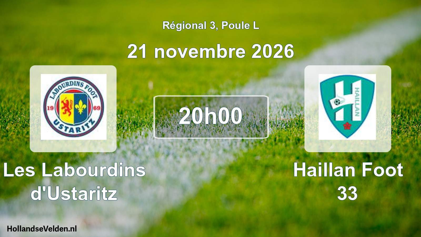 Scheduled Match: Les Labourdins d'Ustaritz - Haillan Foot 33 (21 November 2026)