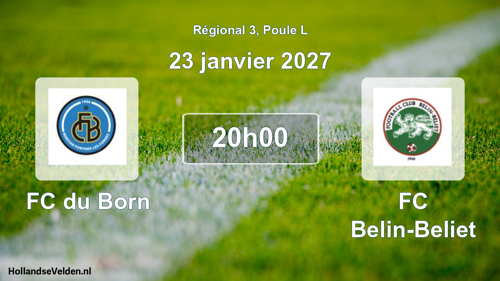 Scheduled Match: FC du Born - FC Belin-Beliet (23 January 2027)