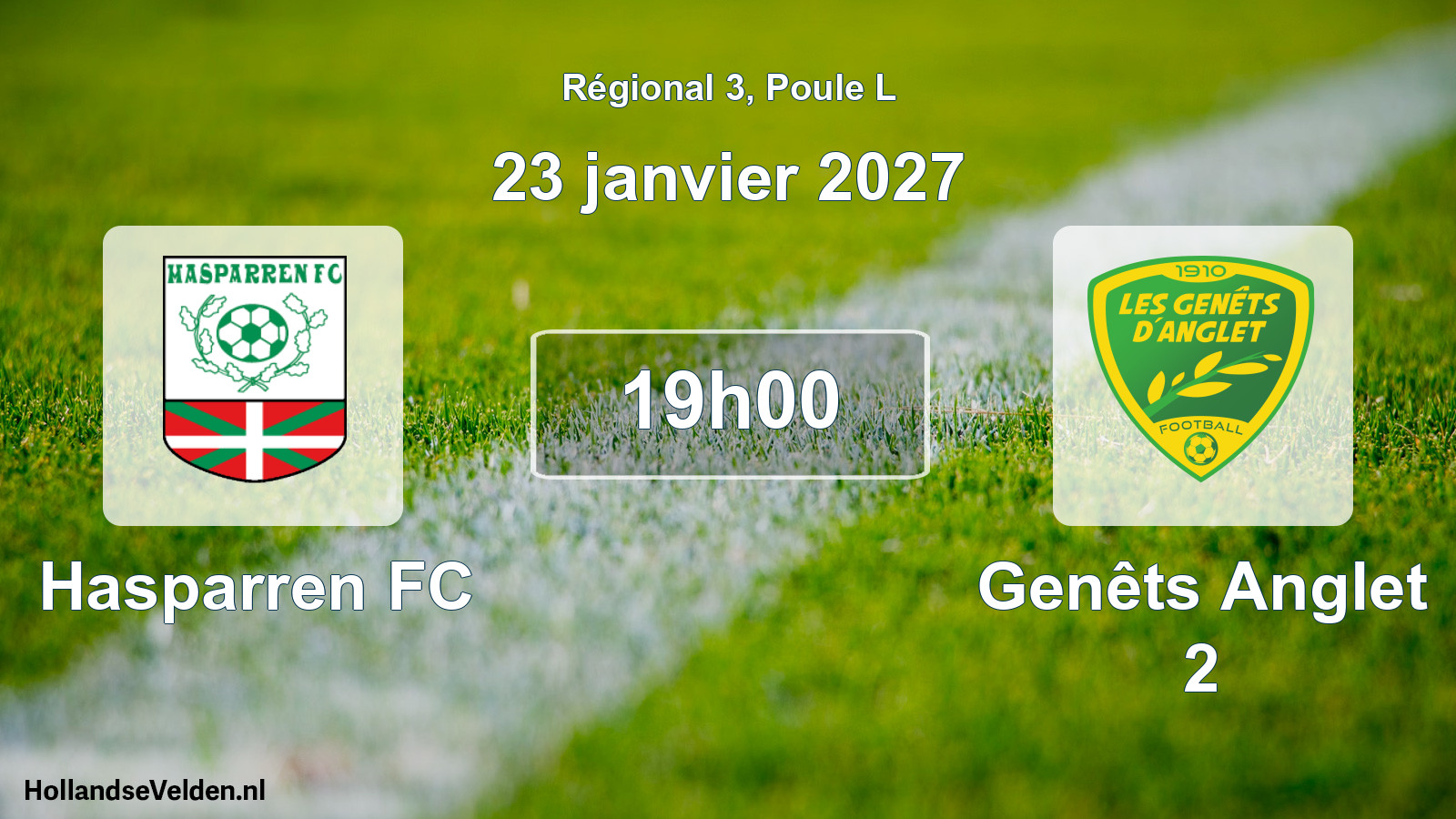 Scheduled Match: Hasparren FC - Genêts Anglet 2 (23 January 2027)