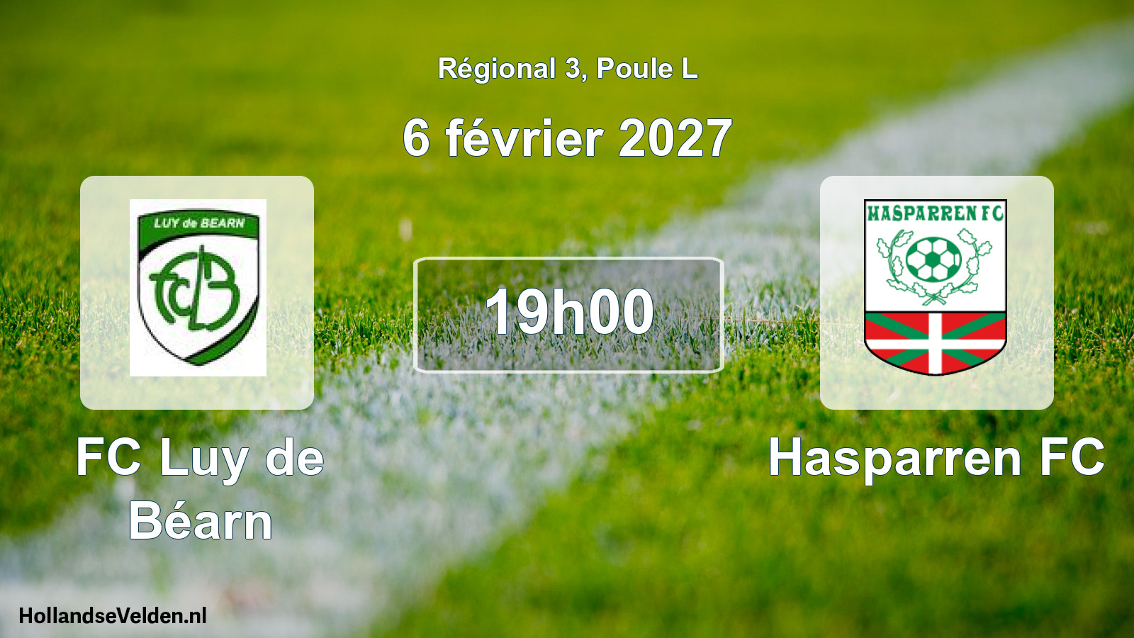 Match programmé: FC Luy de Béarn - Hasparren FC (6 février 2027)