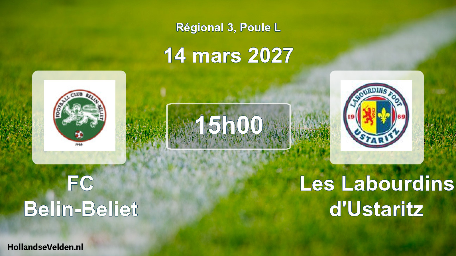 Scheduled Match: FC Belin-Beliet - Les Labourdins d'Ustaritz (14 March 2027)