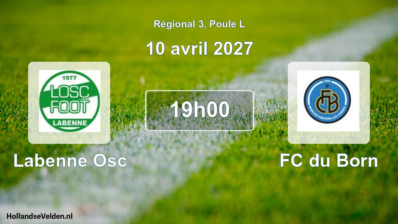 Scheduled Match: Labenne Osc - FC du Born (10 April 2027)