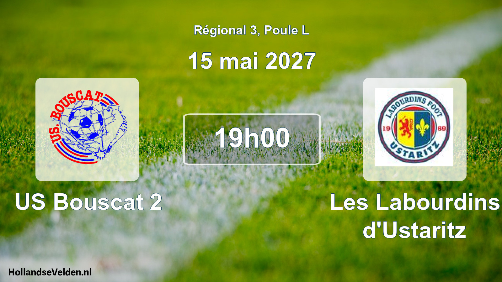 Match programmé: US Bouscat 2 - Les Labourdins d'Ustaritz (15 mai 2027)