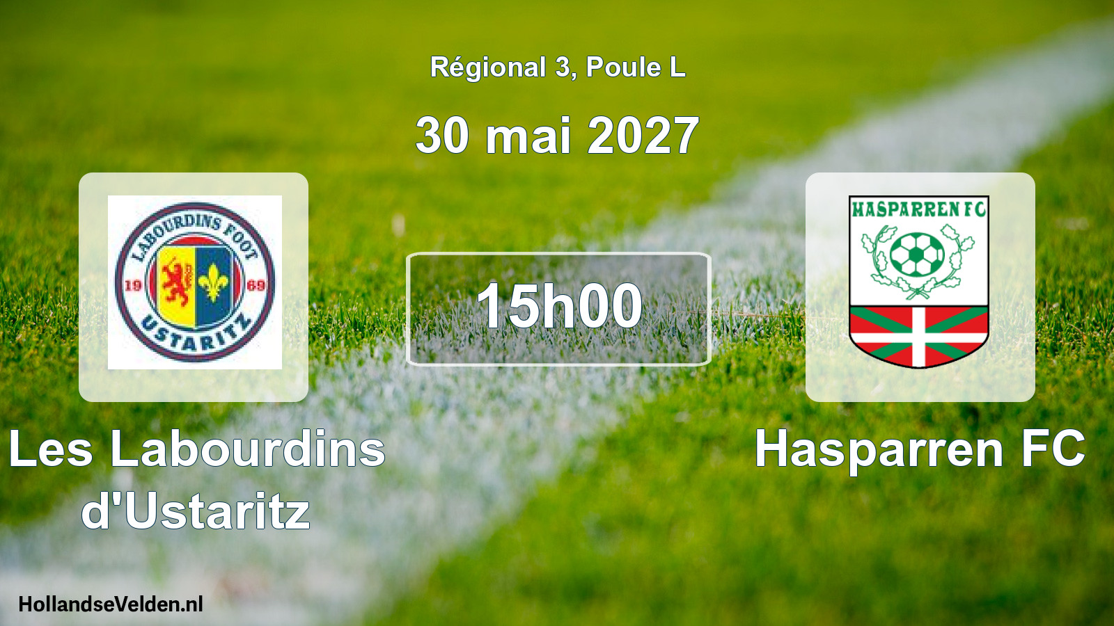 Geplande wedstrijd: Les Labourdins d'Ustaritz - Hasparren FC (30 mei 2027)