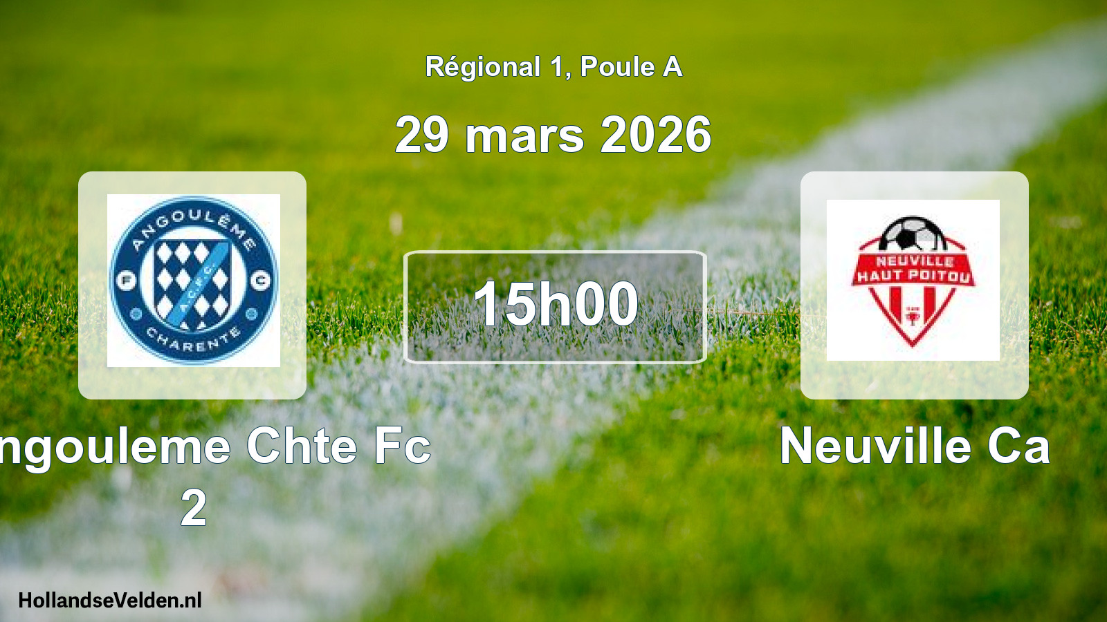 Scheduled Match: Angouleme Chte Fc 2 - Neuville Ca (29 March 2026)