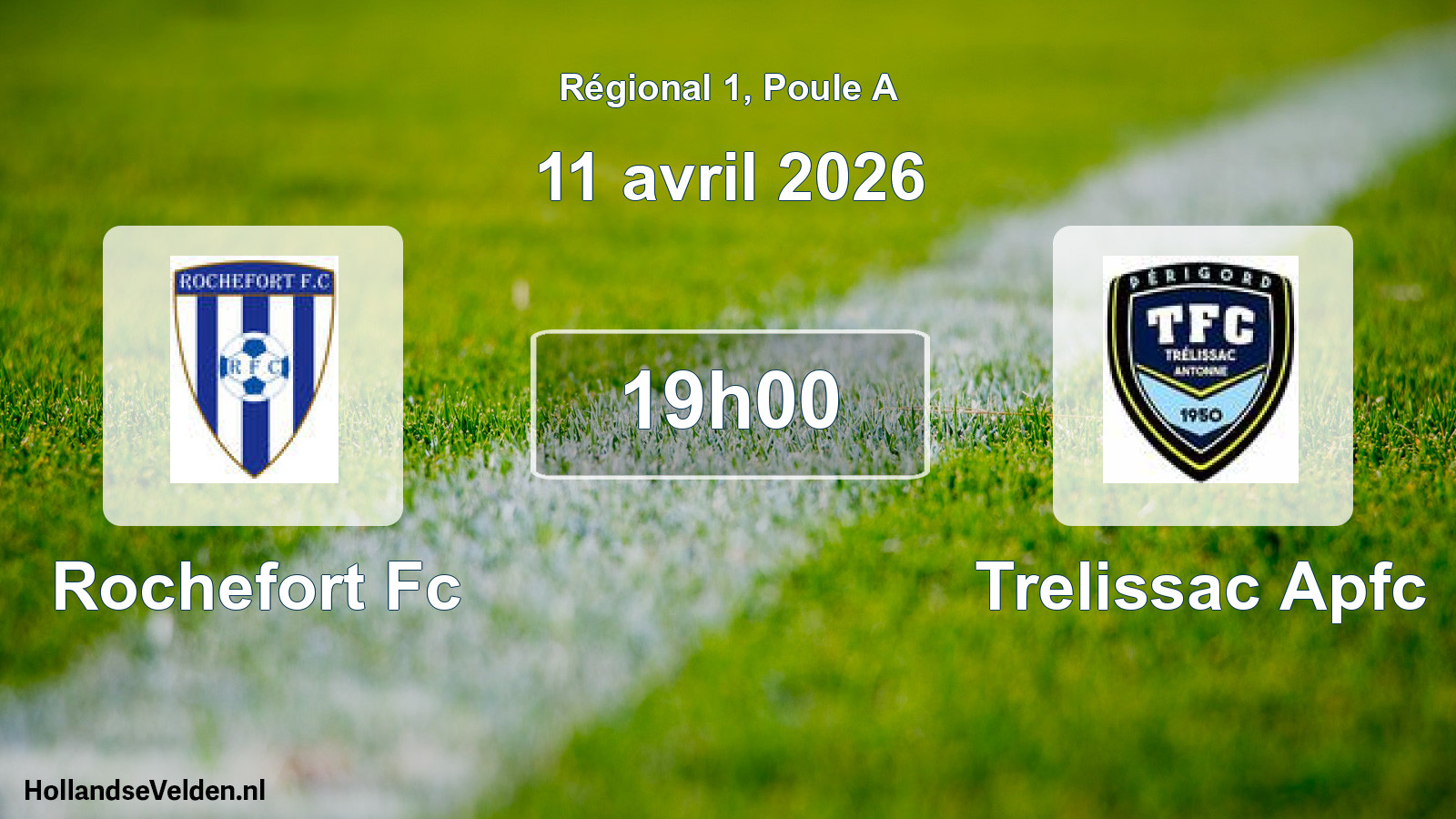 Scheduled Match: Rochefort Fc - Trelissac Apfc (11 April 2026)