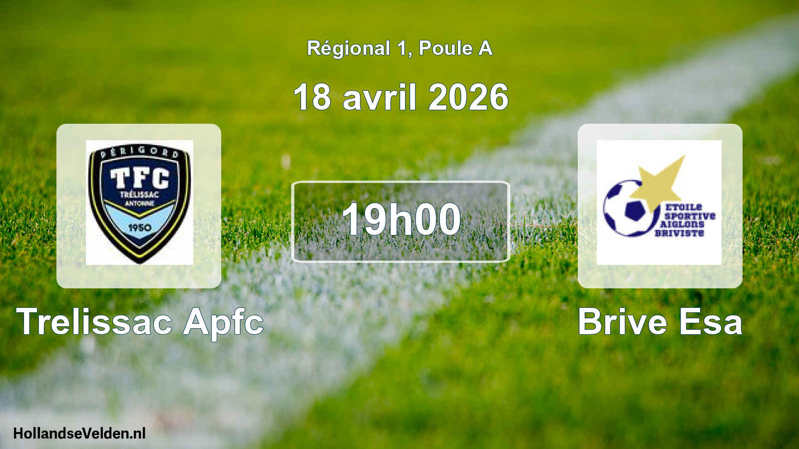 Scheduled Match: Trelissac Apfc - Brive Esa (18 April 2026)