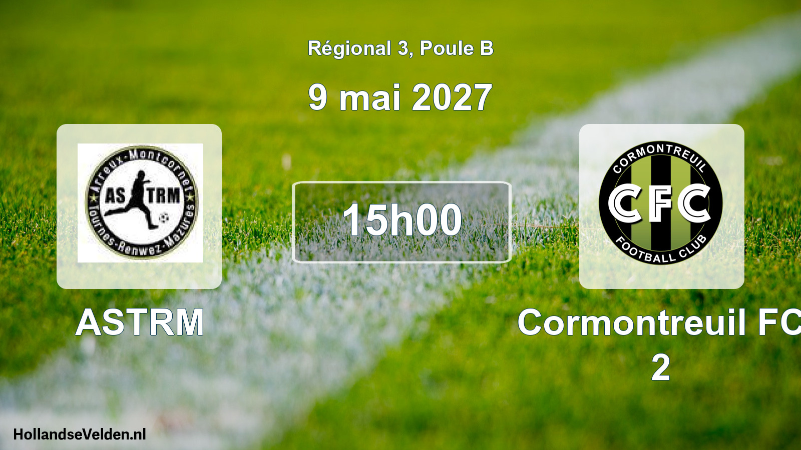 Scheduled Match: ASTRM - Cormontreuil FC 2 (9 May 2027)