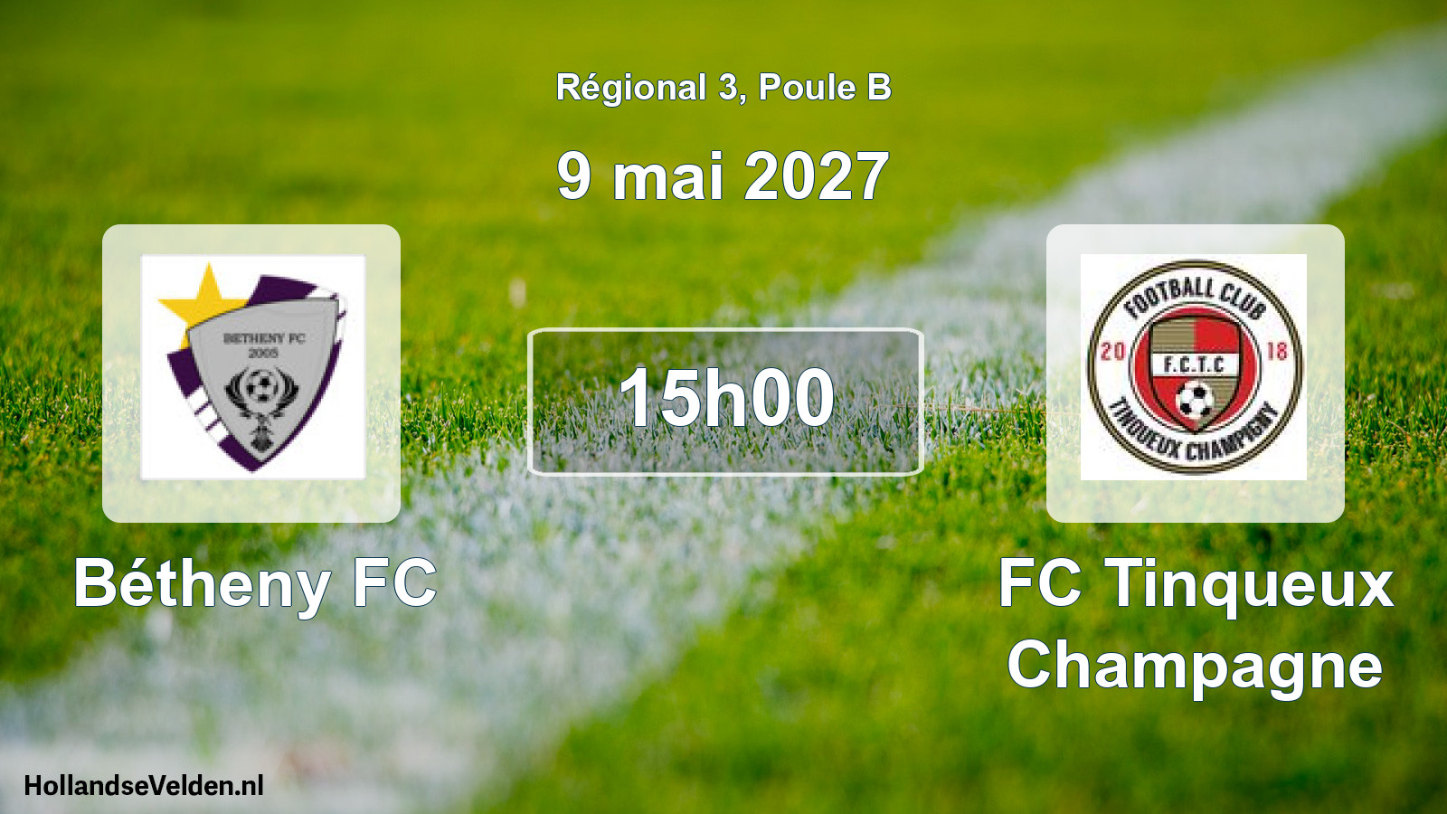 Scheduled Match: Bétheny FC - FC Tinqueux Champagne (9 May 2027)