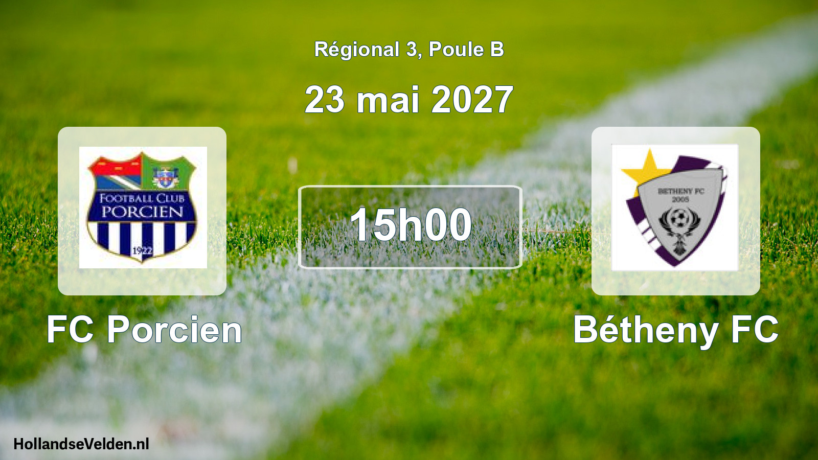 Scheduled Match: FC Porcien - Bétheny FC (23 May 2027)