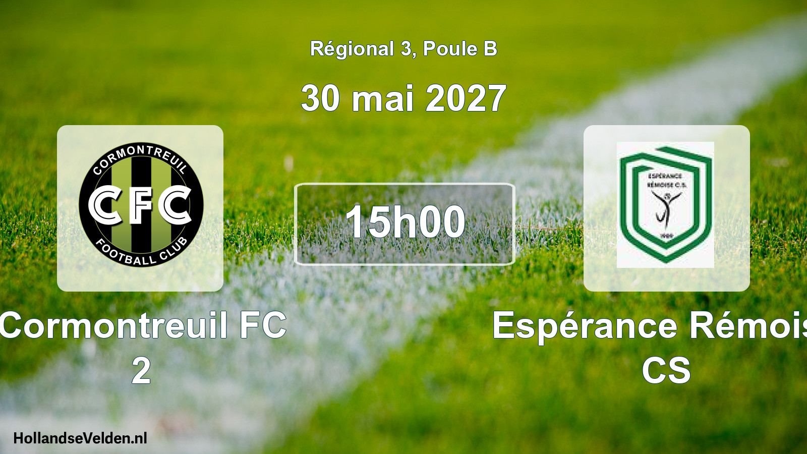 Scheduled Match: Cormontreuil FC 2 - Espérance Rémoise CS (30 May 2027)