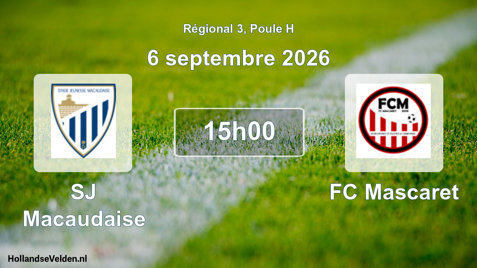 Scheduled Match: SJ Macaudaise - FC Mascaret (6 September 2026)