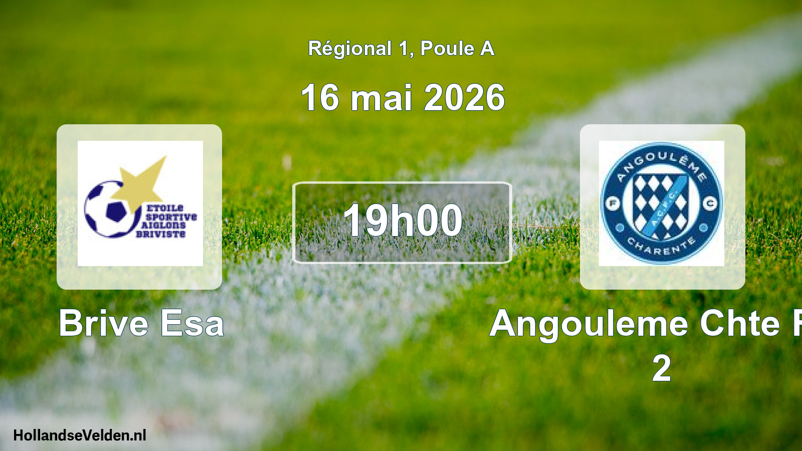Geplande wedstrijd: Brive Esa - Angouleme Chte Fc 2 (16 mai 2026)