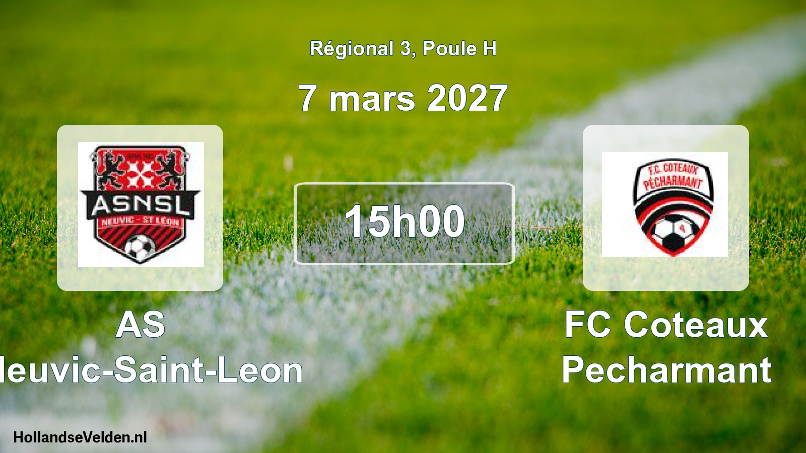 Scheduled Match: AS Neuvic-Saint-Leon - FC Coteaux Pecharmant (7 March 2027)