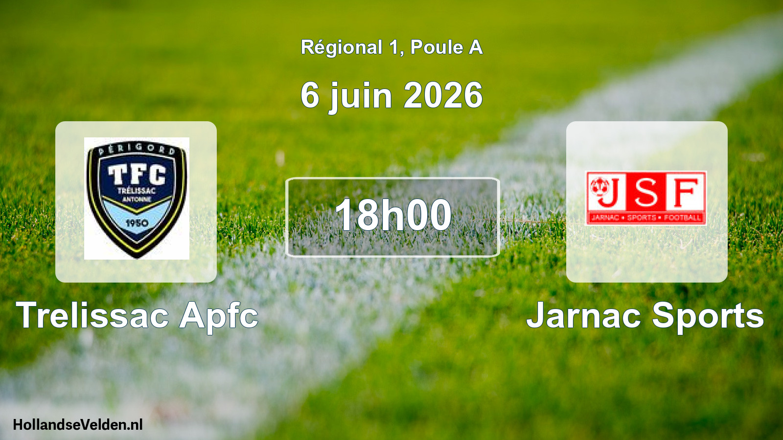 Scheduled Match: Trelissac Apfc - Jarnac Sports (6 June 2026)