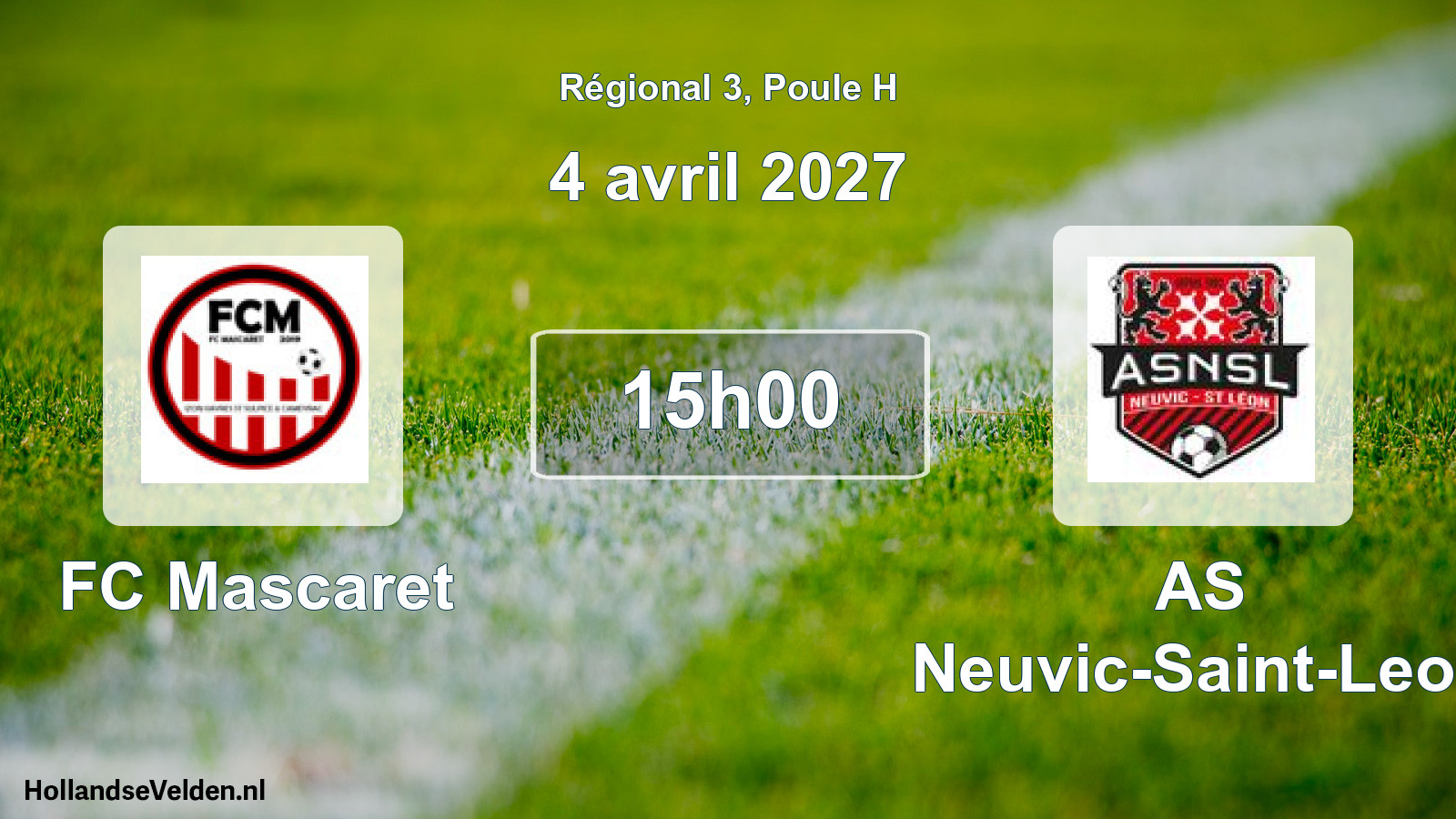 Scheduled Match: FC Mascaret - AS Neuvic-Saint-Leon (4 April 2027)