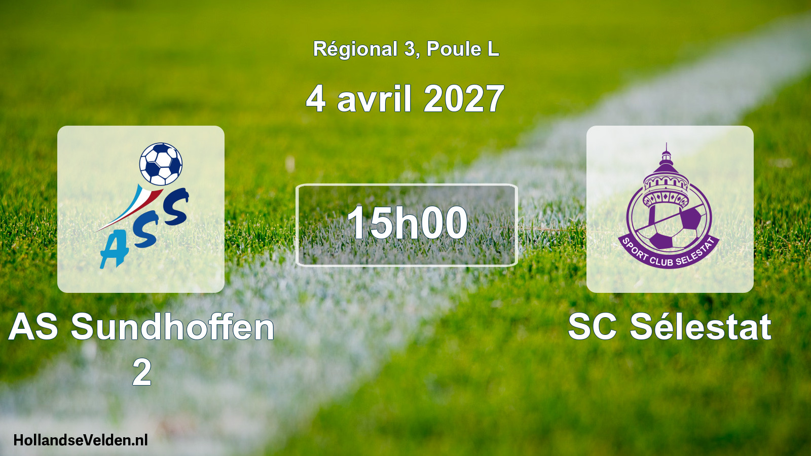 Scheduled Match: AS Sundhoffen 2 - SC Sélestat (4 April 2027)