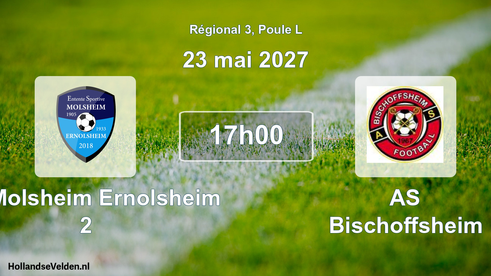Scheduled Match: ES Molsheim Ernolsheim 2 - AS Bischoffsheim (23 May 2027)
