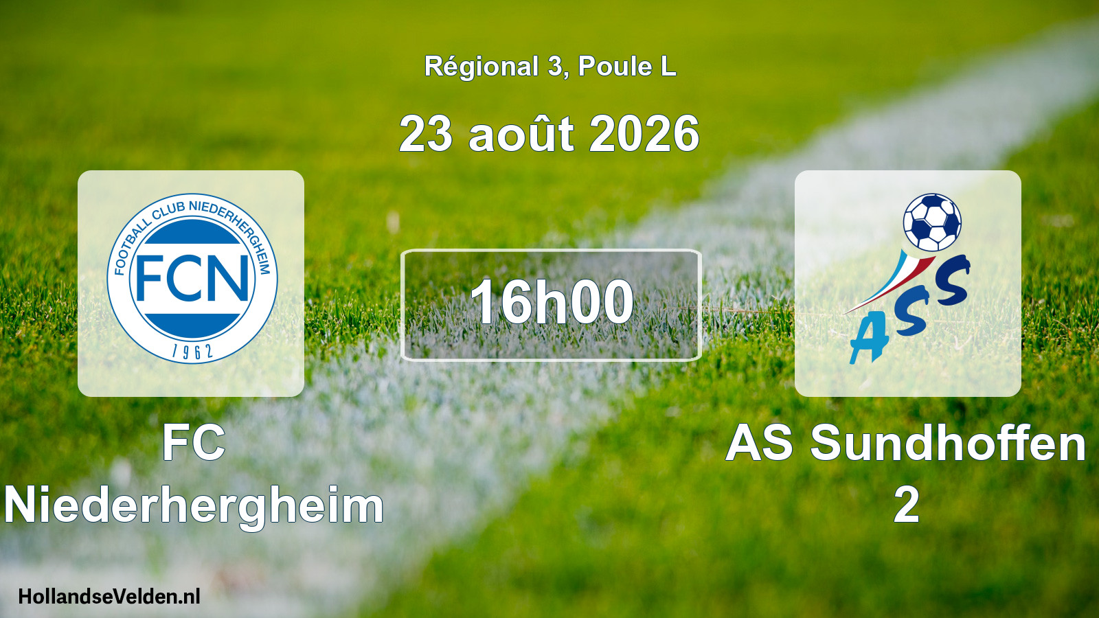 Scheduled Match: FC Niederhergheim - AS Sundhoffen 2 (23 August 2026)
