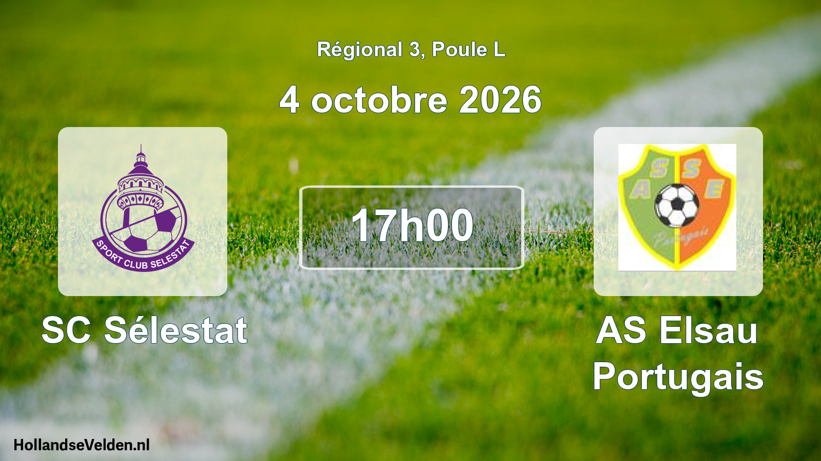 Match programmé: SC Sélestat - AS Elsau Portugais (4 octobre 2026)