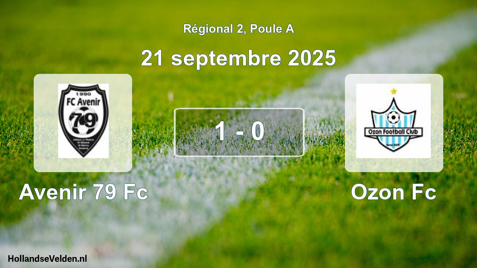 Gespeelde wedstrijd: Avenir 79 Fc - Ozon Fc 1 - 0 (21 september 2025)