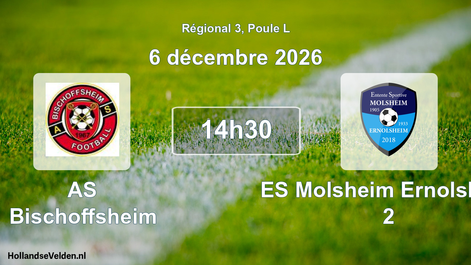 Scheduled Match: AS Bischoffsheim - ES Molsheim Ernolsheim 2 (6 December 2026)