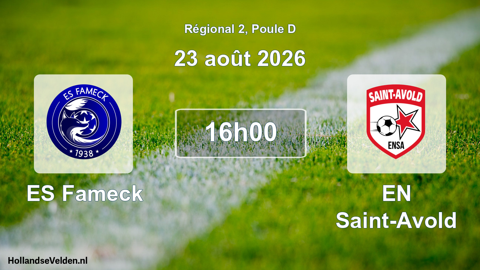Scheduled Match: ES Fameck - EN Saint-Avold (23 August 2026)