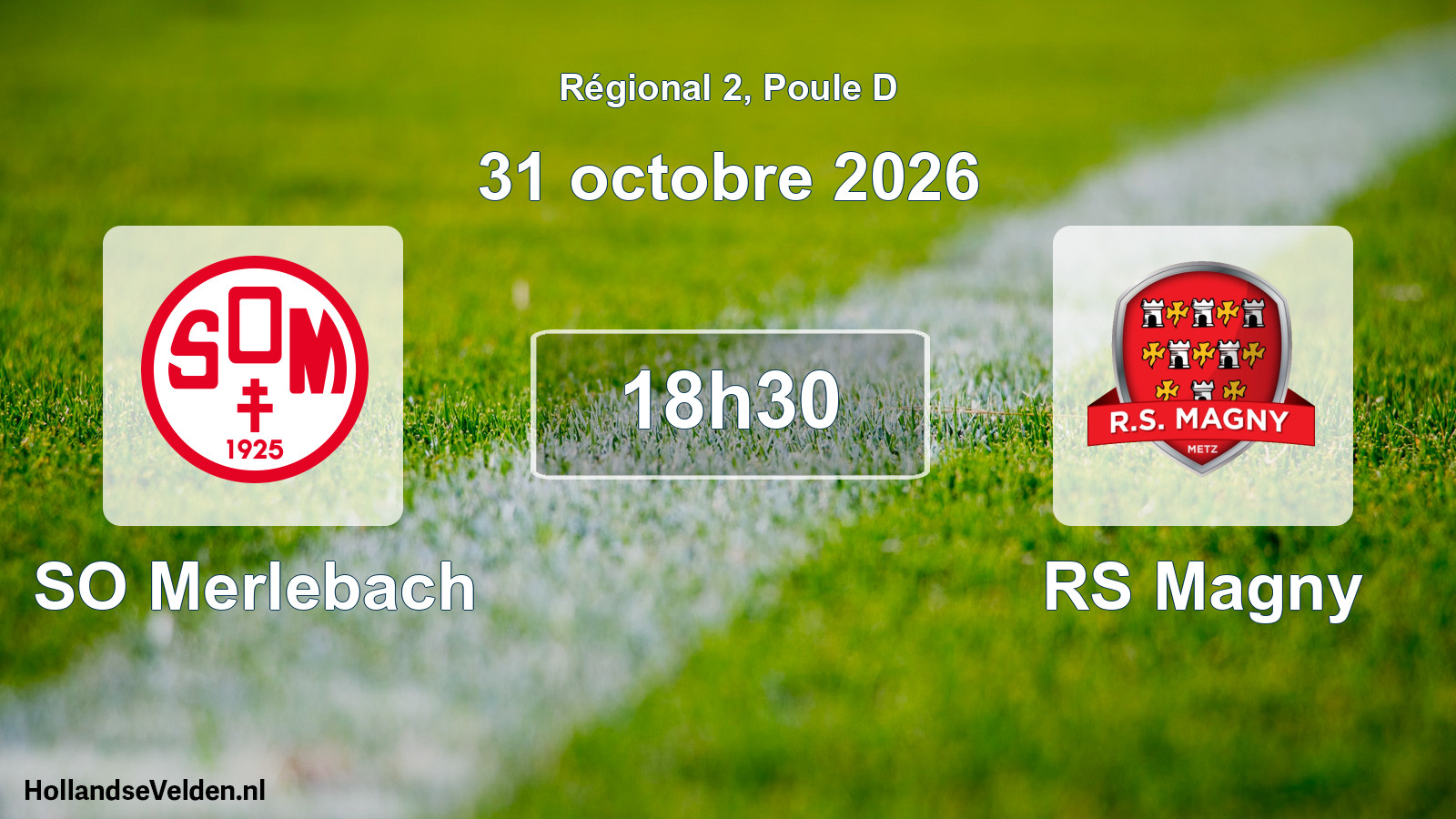 Scheduled Match: SO Merlebach - RS Magny (31 October 2026)