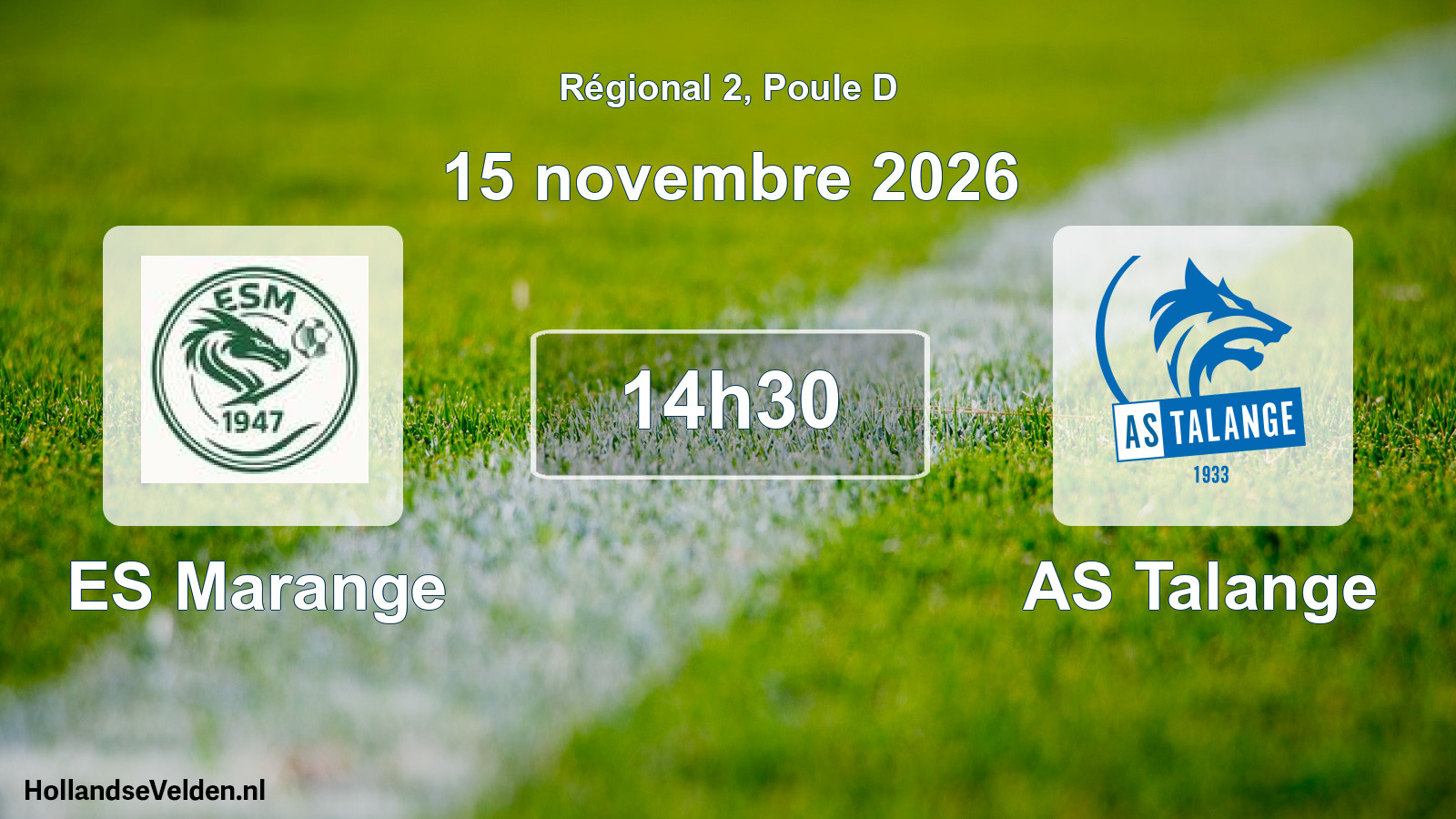 Scheduled Match: ES Marange - AS Talange (15 November 2026)