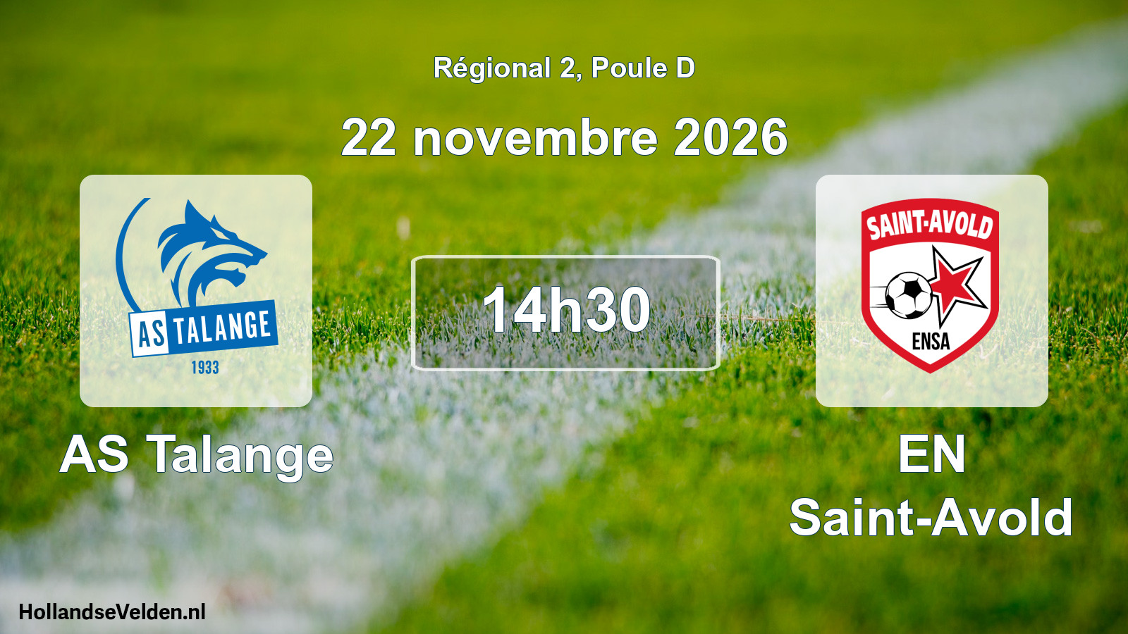 Scheduled Match: AS Talange - EN Saint-Avold (22 November 2026)