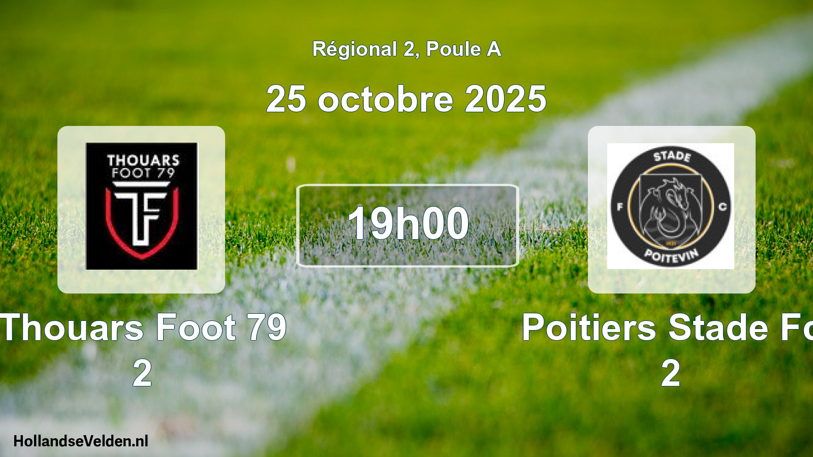 Geplande wedstrijd: Thouars Foot 79 2 - Poitiers Stade Fc 2 (25 octobre 2025)