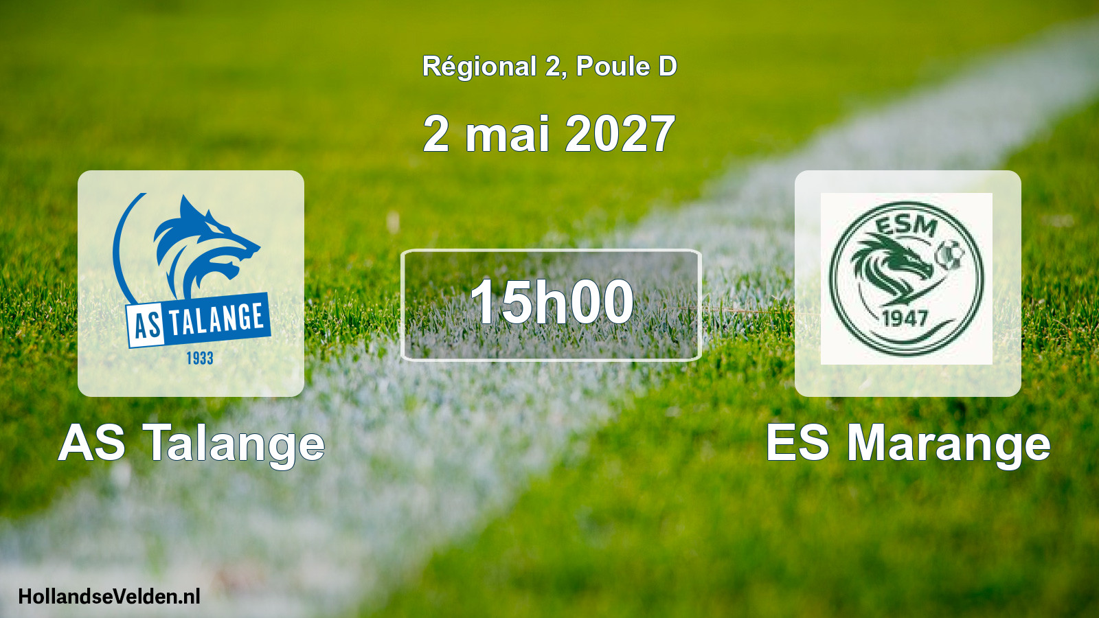 Match programmé: AS Talange - ES Marange (2 mai 2027)