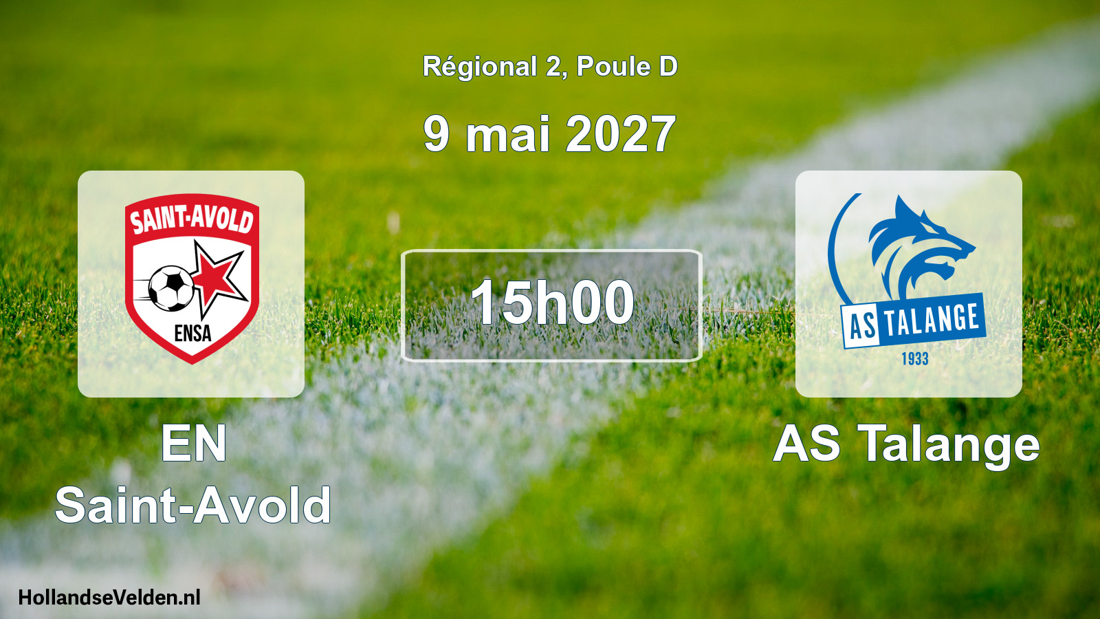 Match programmé: EN Saint-Avold - AS Talange (9 mai 2027)