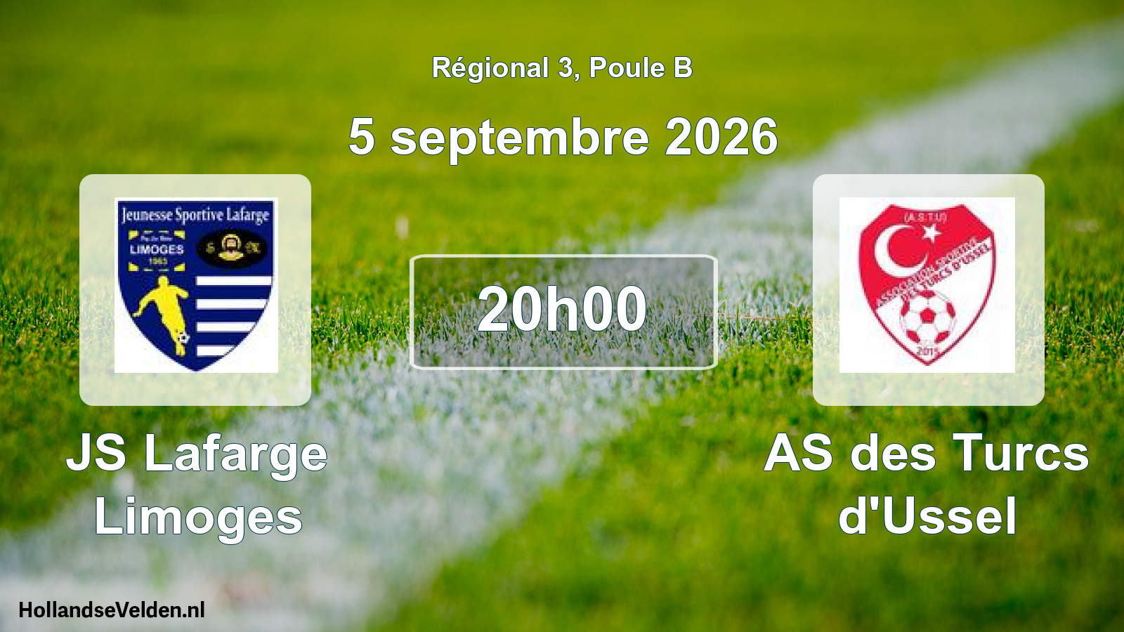 Scheduled Match: JS Lafarge Limoges - AS des Turcs d'Ussel (5 September 2026)