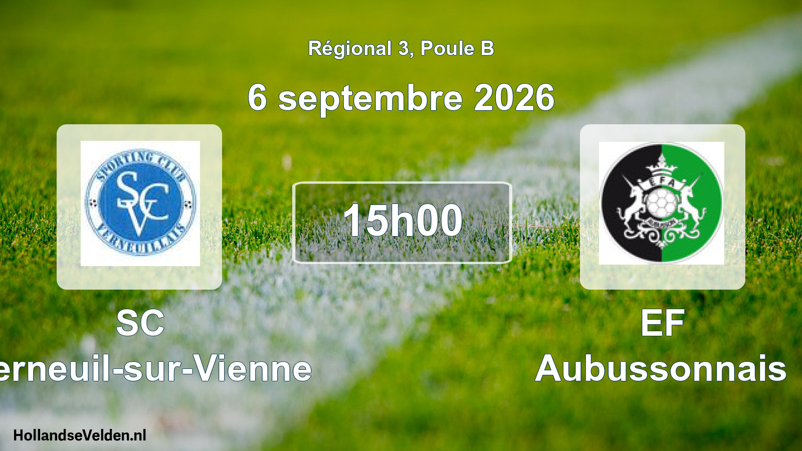 Scheduled Match: SC Verneuil-sur-Vienne - EF Aubussonnais (6 September 2026)
