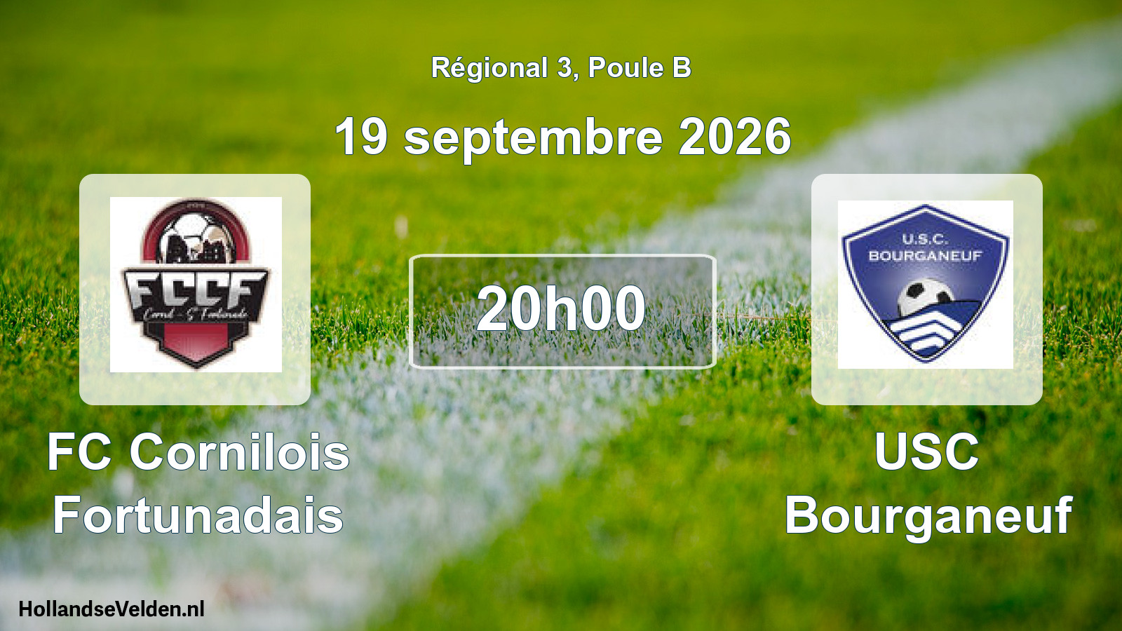 Scheduled Match: FC Cornilois Fortunadais - USC Bourganeuf (19 September 2026)
