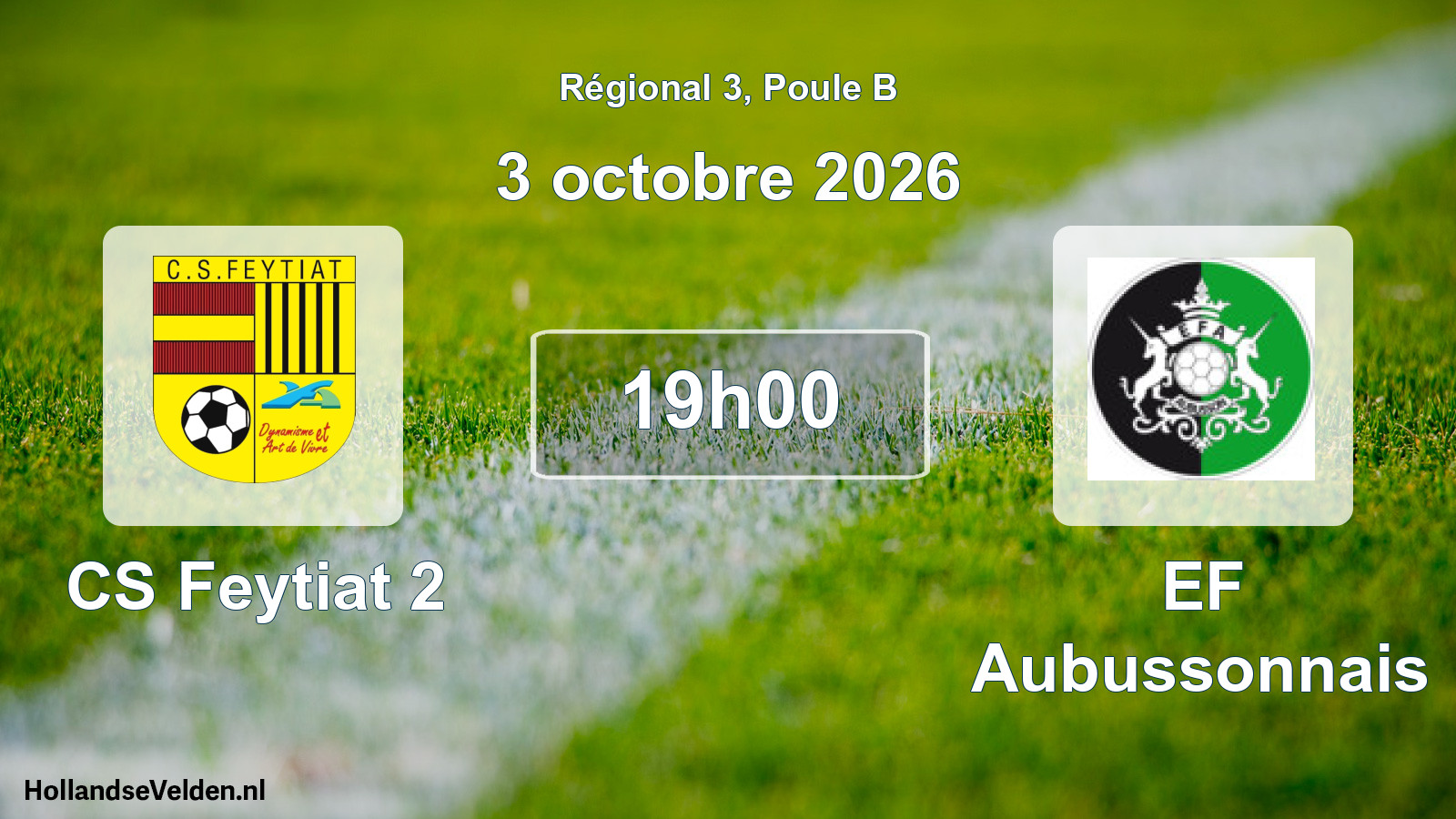 Scheduled Match: CS Feytiat 2 - EF Aubussonnais (3 October 2026)
