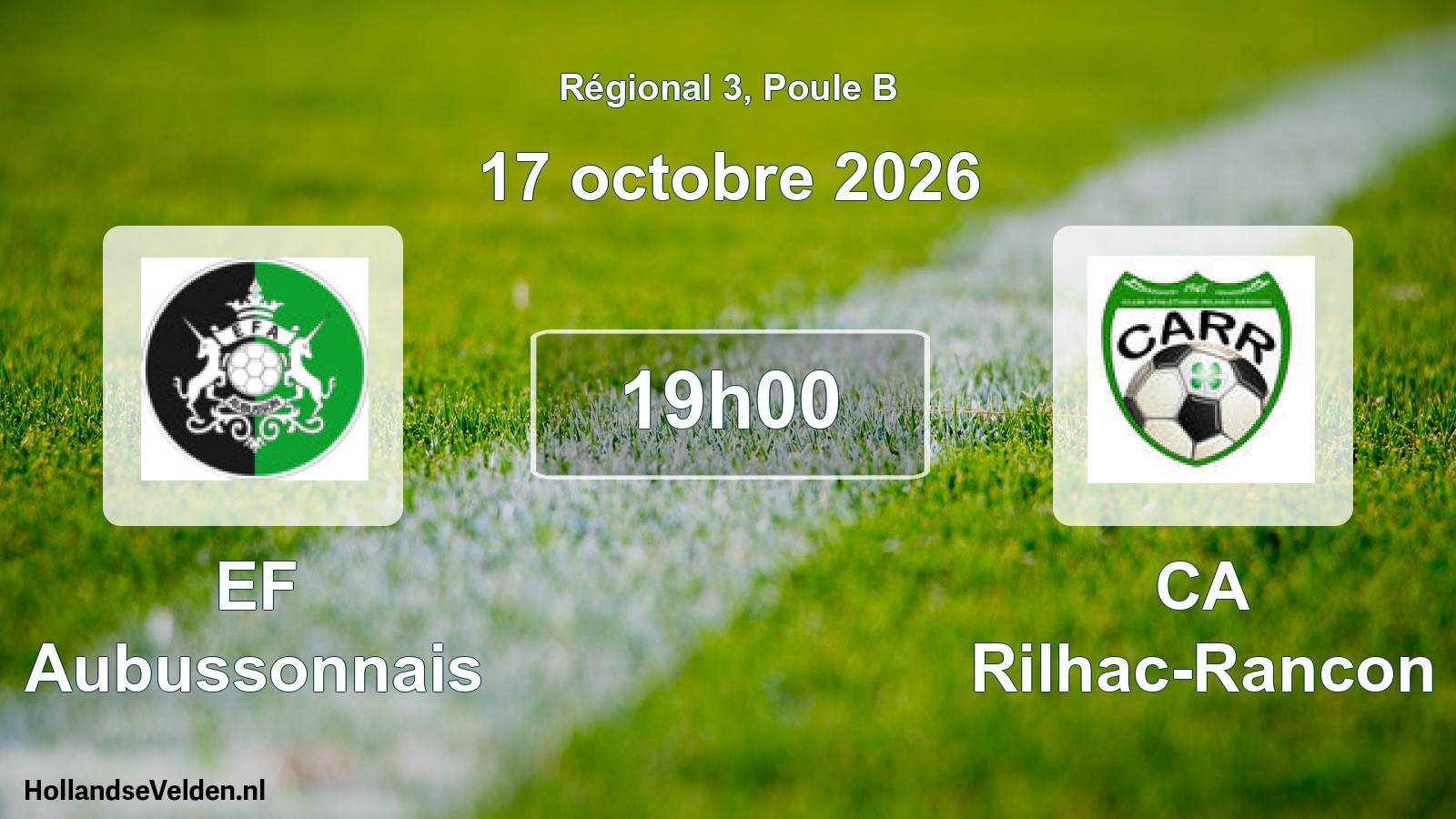 Scheduled Match: EF Aubussonnais - CA Rilhac-Rancon (17 October 2026)