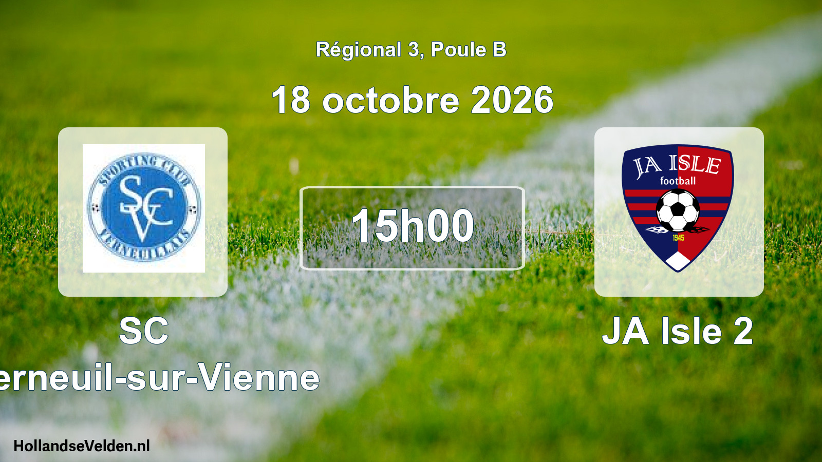 Scheduled Match: SC Verneuil-sur-Vienne - JA Isle 2 (18 October 2026)