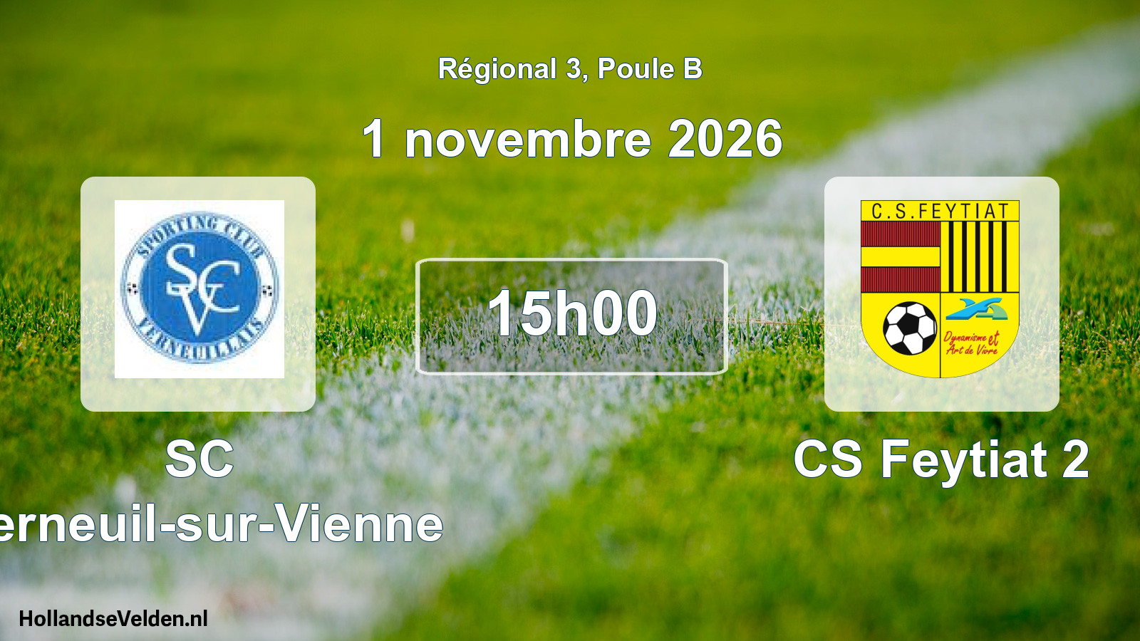 Scheduled Match: SC Verneuil-sur-Vienne - CS Feytiat 2 (1 November 2026)