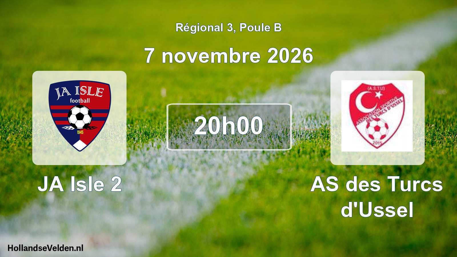 Scheduled Match: JA Isle 2 - AS des Turcs d'Ussel (7 November 2026)