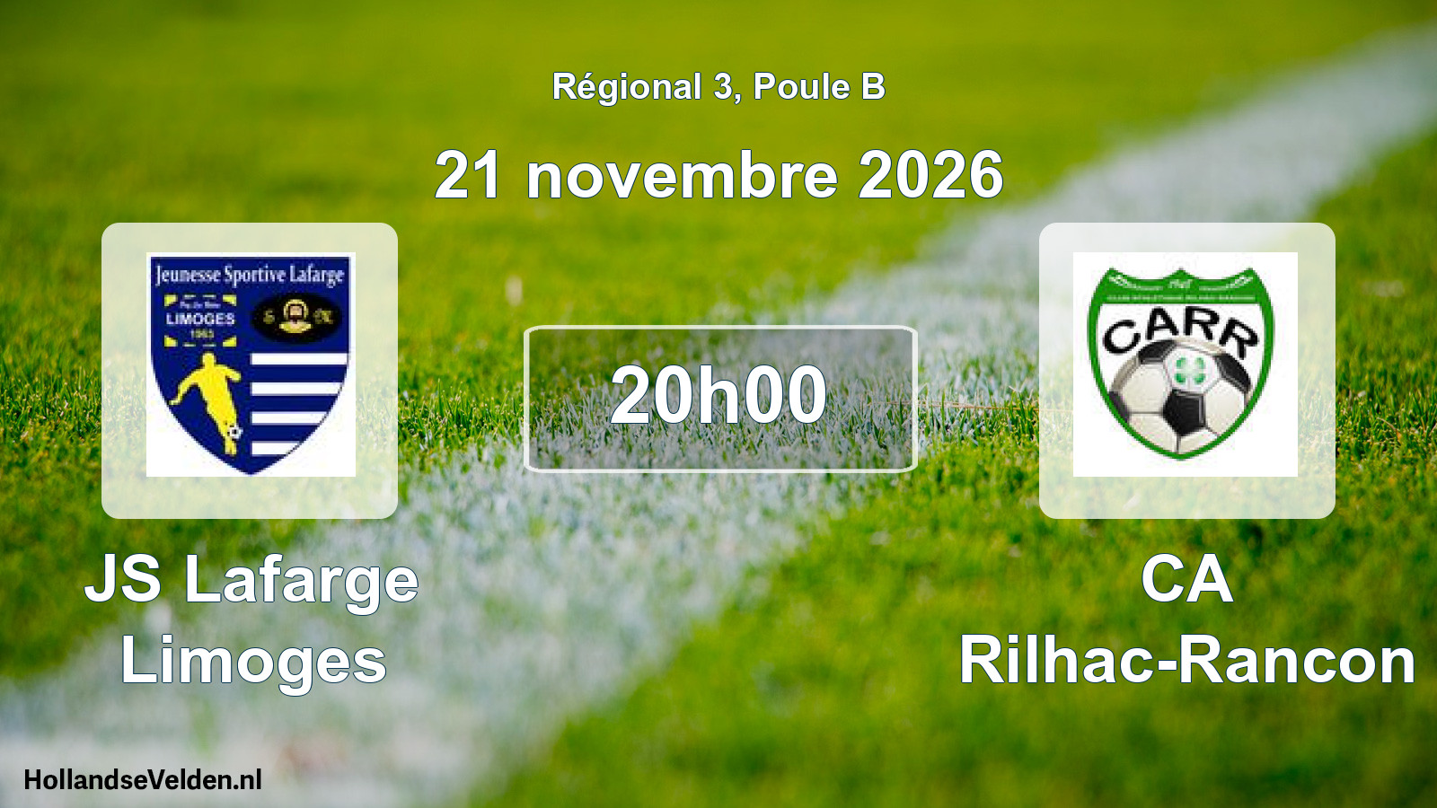 Scheduled Match: JS Lafarge Limoges - CA Rilhac-Rancon (21 November 2026)
