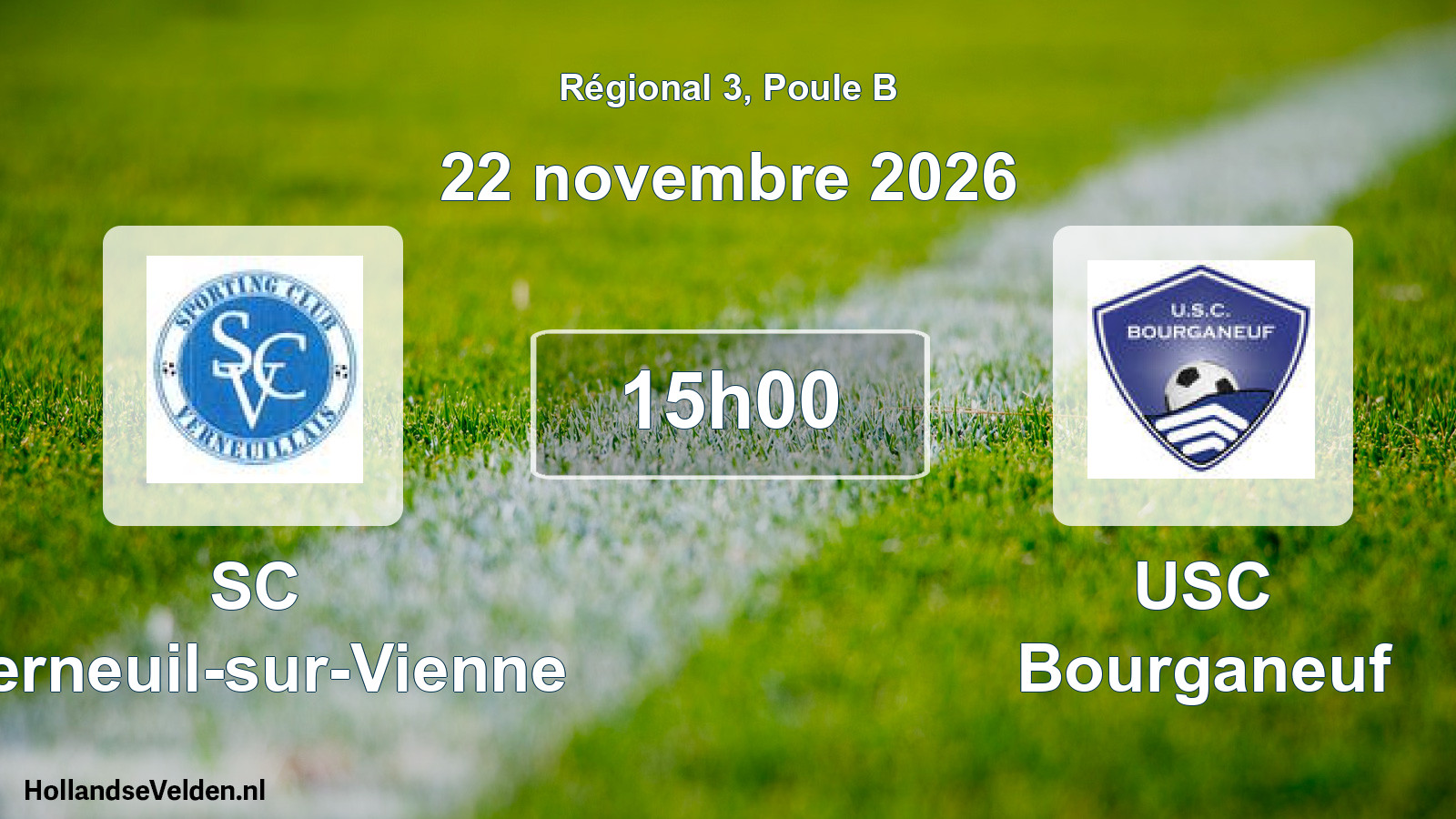 Match programmé: SC Verneuil-sur-Vienne - USC Bourganeuf (22 novembre 2026)